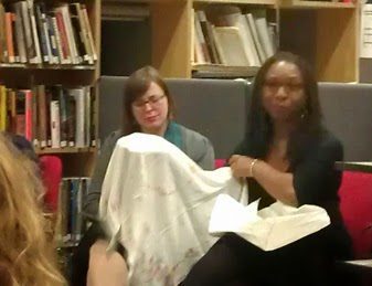 'Cultural Threads' listen to the panel discussion at the Clothes Cloth & Culture Group 4 JennyDoussanChristineChecinskasmall